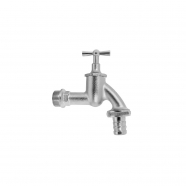 baštenska slavina leptir 3/4x1 lux hrom mat