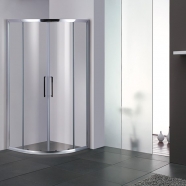 SBA NEW Tuš kabine, bez kadice 80x80 i 90x90 polukružna, 6mm staklo, sa reducir lajsnom