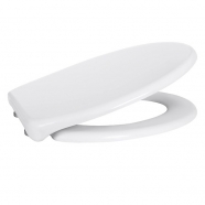 wc daska duroplast - soft close - bela