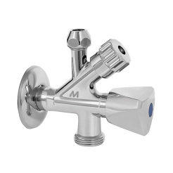 Ek valve with connection for VM 1/2x3/8x3/4
