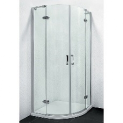 SBA Tuš kabina polukružna 90x90x195cm, 8mm staklo, sa šarkama